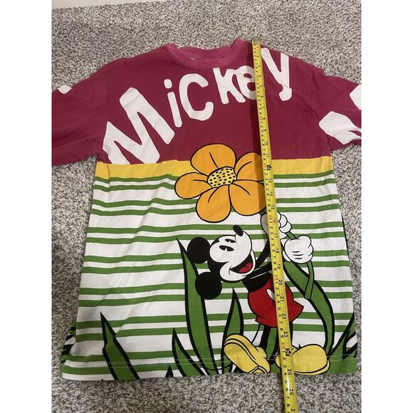 Disney Parks Mickey Mouse Spring Flower Long Sleeve Shirt Adult Small - Picture 10 of 10